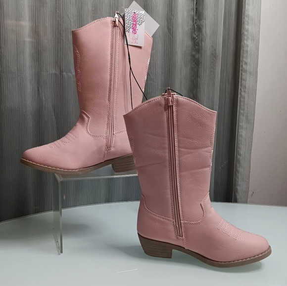 *NWT* Kensi Girl Embroidered Leather Boots: sz. 1 - Picture 7 of 8